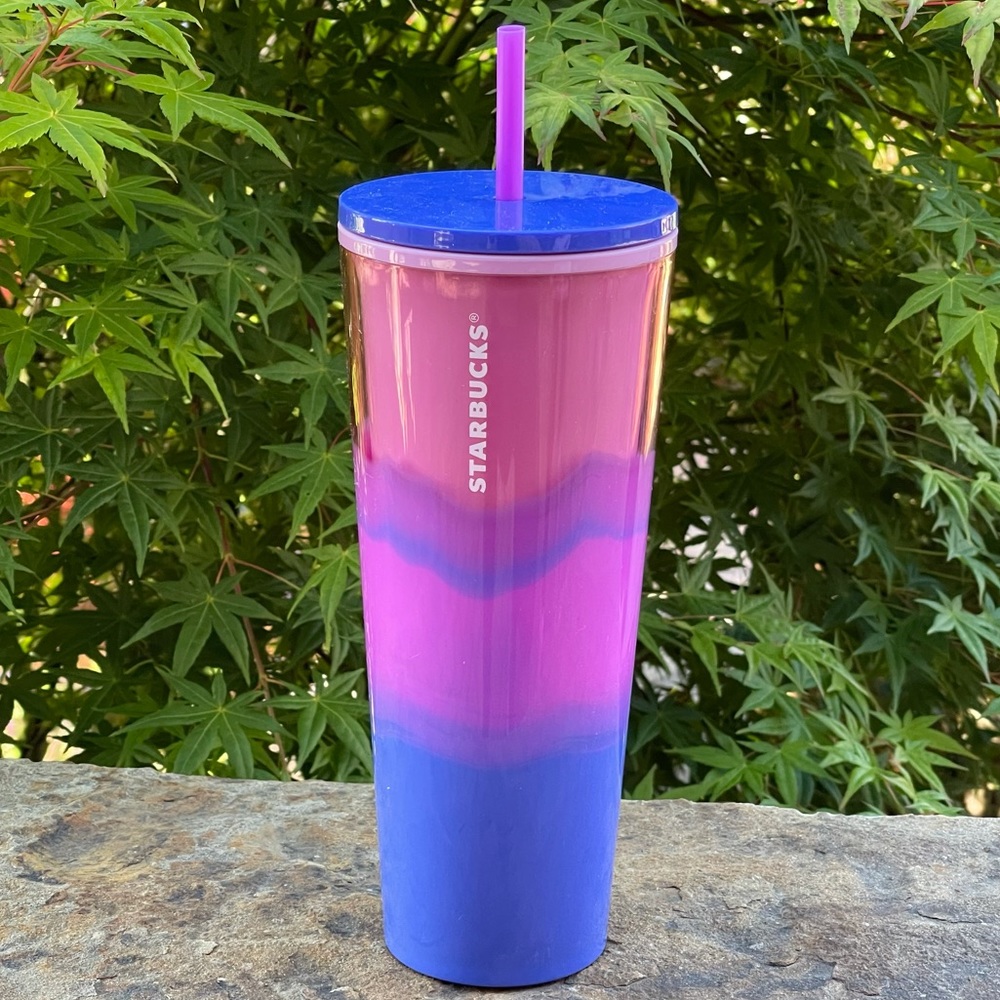 NWT Starbucks 2021 Summer Pink to Blue Wave- 24oz
